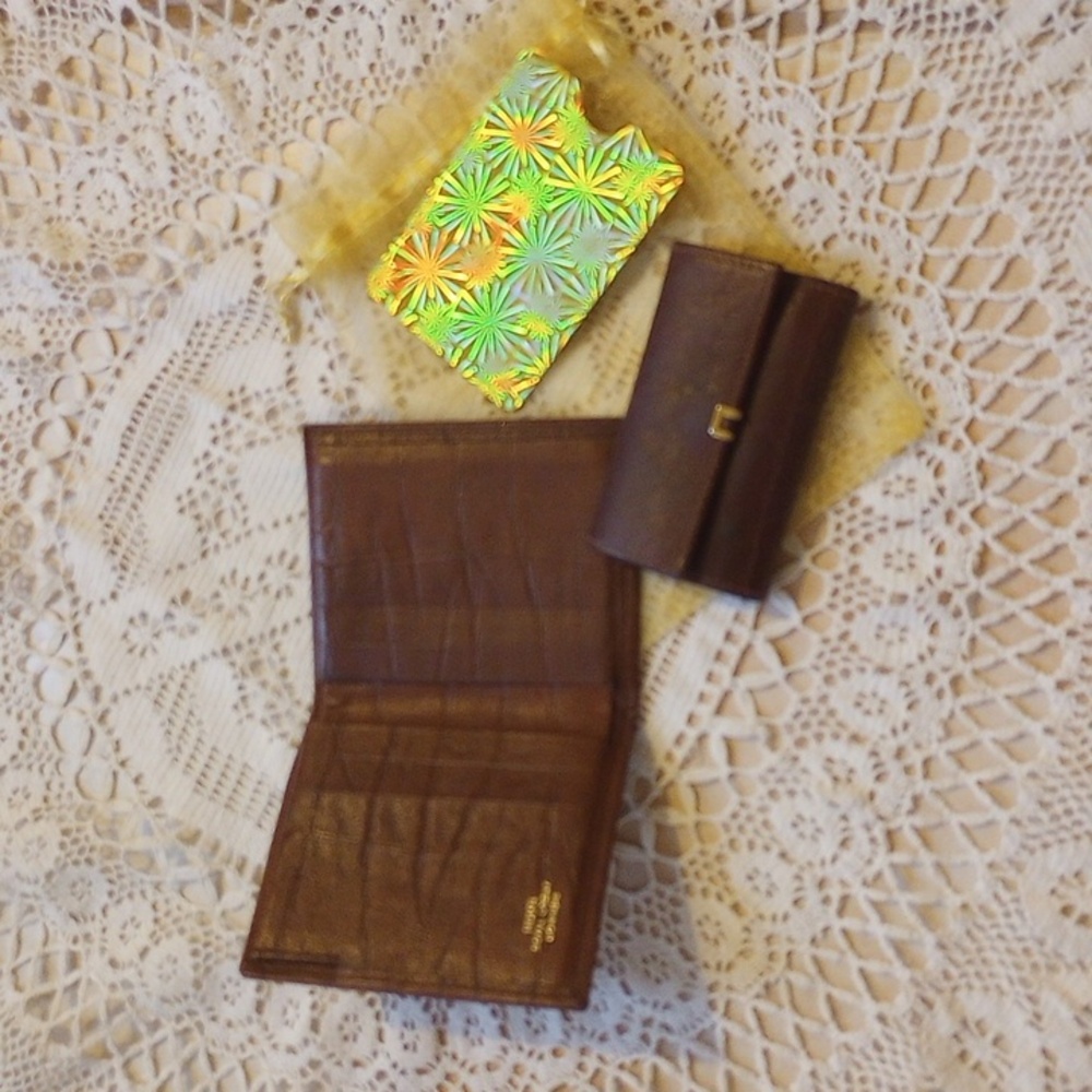Rolfs Brown Leather Wallet , RFID SLEEVE & Unbranded Key Holder